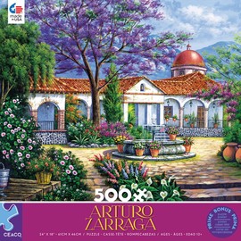 Ceaco - Arturo Zarraga - Hacienda with Patio - 500 Piece Jigsaw Puzzle