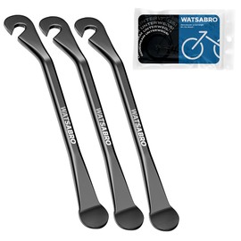 WATSABRO Bicycle Tyre Lever, Pack of 3 Metal Tyre Levers for Bicycle Tyre Changing Tool, Bicycle Tool, Bicycle Tyre Lever, Black