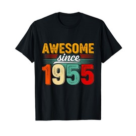 Vintage 70th Birthday Gifts Decorations Men 70yr 1955 T-Shirt