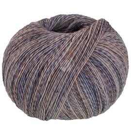 LANA GROSSA Vintage Socks, High-Quality Sock Yarn with Merino Wool and Tone-on-Tone Colour Effect, Hand Knitting Yarn Made of 75% Virgin Wool and 25% Polyamide, 100 g Wool for Knitting and Crocheting
