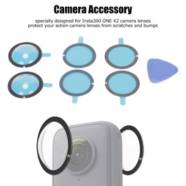 Dual Lens Guards for Insta360, Anti-Scratch High Transmittance HD Lens Protector Cover for Insta360 ONE X2 Action Camera