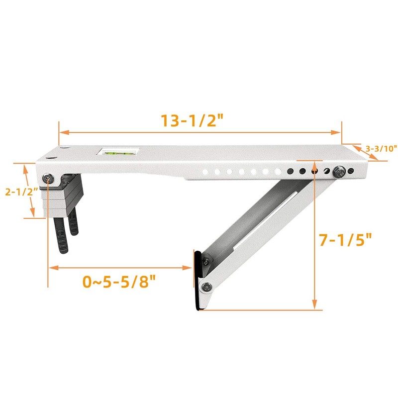JEACENT Universal AC Brackets Window Air Conditioner Support Bracket Light