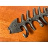 Fish Bone Hook Plaque Sign Cast Iron Nautical Beach House