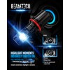 BEAMTECH 9007 LED Headlight Bulb, HB5 Halogen Replacement,12000LM 60W Fanless