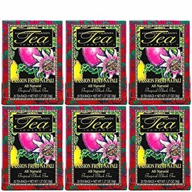 Hawaiian Islands Tea Company Passionfruit Na Pali Black Tea, All Natural - 120 Teabags (6 Boxes)