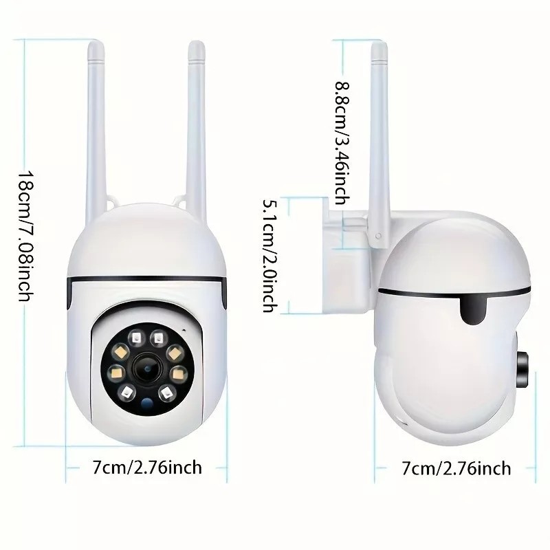 boykeep Security Camera Wireless 2.4G WiFi Smart Home outdoor Night