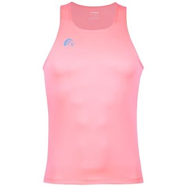 TLRUN Men's Running Tank Top Ultra Lightweight Marathon Singlet Shirts Dry Fit Yoga Workout Sleeveless T-Shirts U-Neck(XX-Large Pink)
