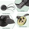 GOBEKOR 6 Pack Interior Door Handles Passage Door Levers Closet