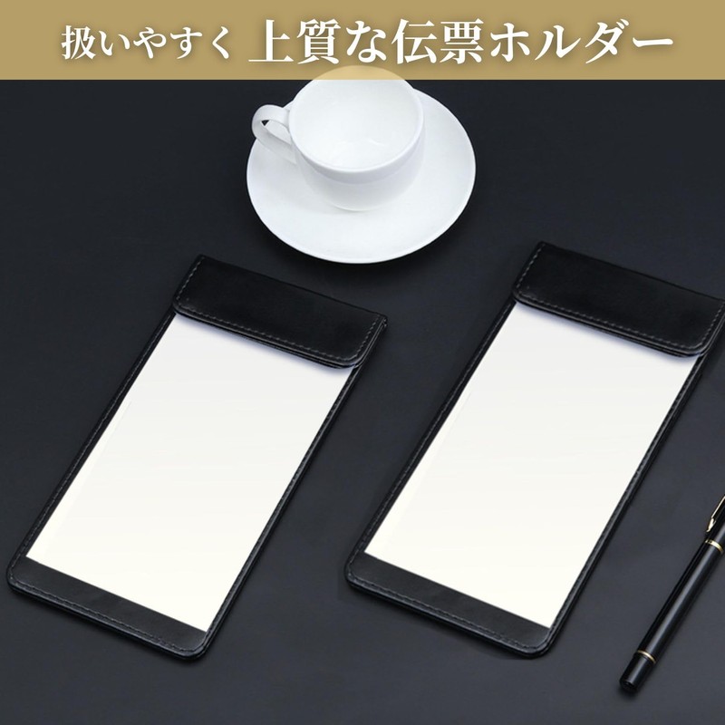 Ticket Holder Leather Slip Clip Slip Binder Luxury Order Binder