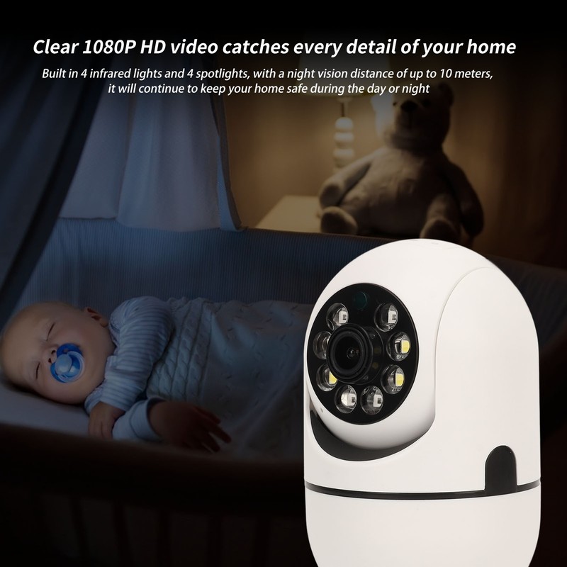 Security Camera 1080P Night Vision Motion Detection Two Way Voice