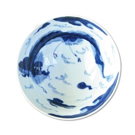 [有田焼] clouds Dragons (Extra Large) 手造ri Rice Bowl