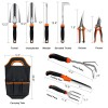 QINGFANGLI Garden Tool Set,10 PCS Stainless Steel Heavy Duty Gardening