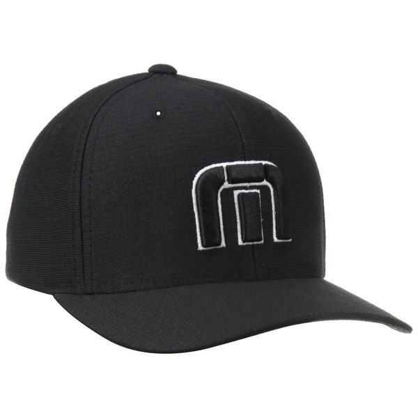 TravisMathew Men's B-Bahamas Cap, Black, Small/Medium