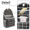 FuninCrea Wall Hanging Storage Bag, 3-Layer Hanging Pocket with Non-marking