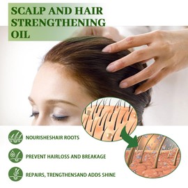 Rosemary Oil for Hair Growth Set, Improve Hair Loss & Nourishes Scalp,Hair Growth Gift Set for Denser Fuller Healthier Hairs for Men Women