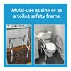 Carex Toilet Safety Rails, Adjustable and Detachable Toilet Safety Frame