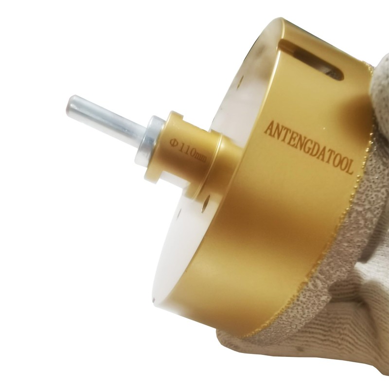 Antengdatool 4-3/8 Inch Dry/Wet Diamond Hole Saw for Angle Grinder