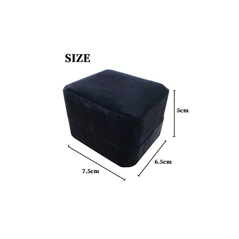 Rita Pro Shop® Ring Case Black Ring Case Jewelry Box