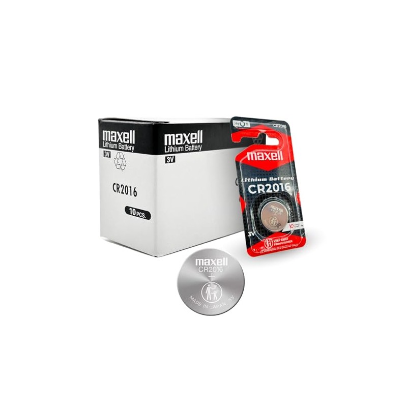 CR 2016 MAXELL LITHIUM BATTERIES (2 piece) 3V Watch 2016