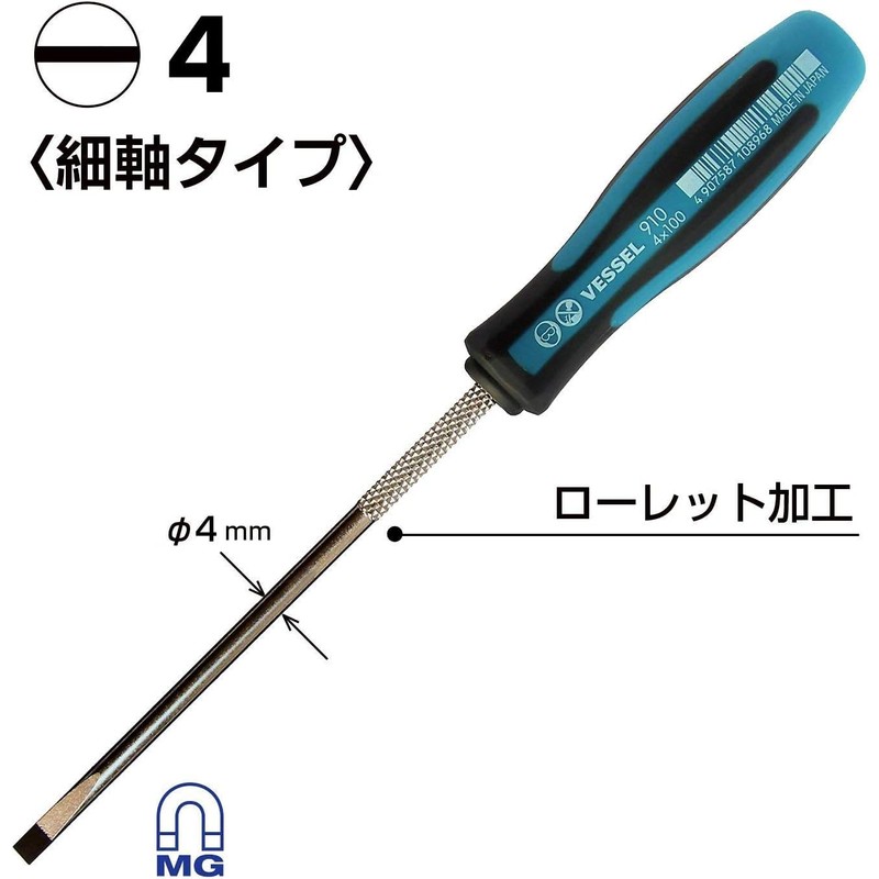 Megadora Thin-Handle Screwdriver, 910