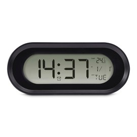 Samos Digital Alarm Clock LCD Black