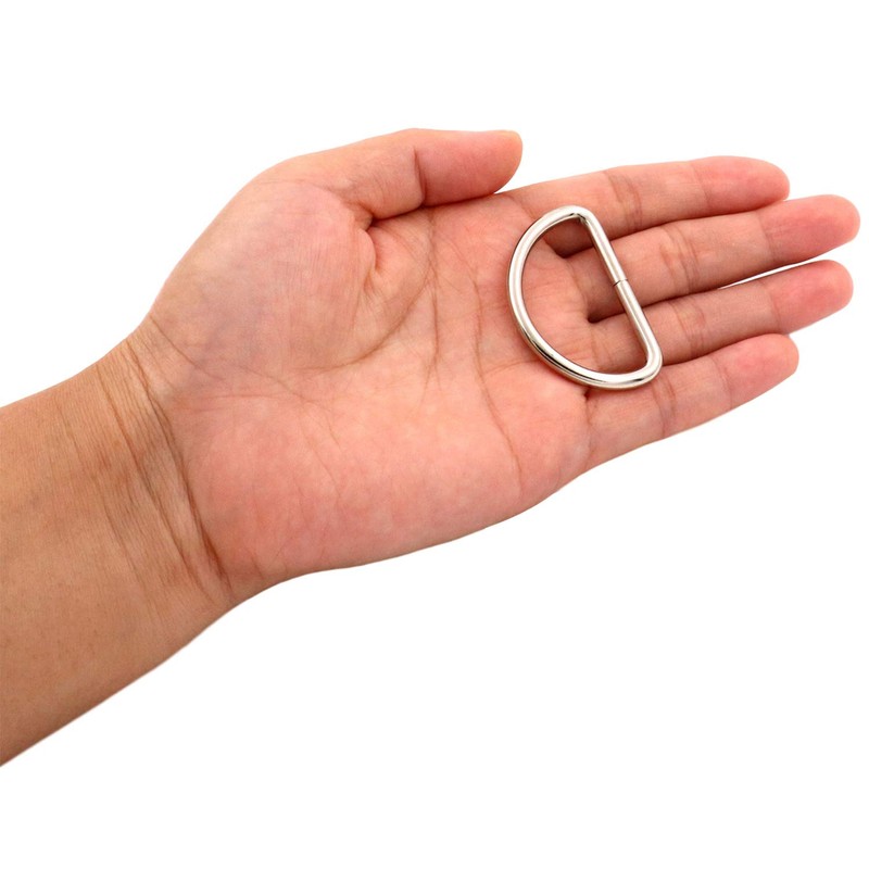 BIKICOCO Metal D-Rings Buckle, 1-1/2 Inch Non-Welded for Webbing Sewing