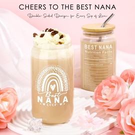 Saineron Nana Gifts For Nana Birthday Gifts For Grandma Gift Ideas For Grandmother Birthday Gift Include Grandma Tote Bag Bracelet Cup Candle Socks Acrylic Puzzle For Mothers Day Christmas Easter