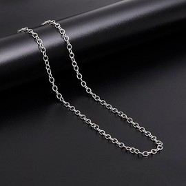 Treasure Bay 2.7mm Sterling Silver Belcher Chain Necklace for Men & Women | 925 Silver Italian-Made Chain Available in Multiple Lengths – Gift Boxed (20 In)