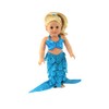 American Fashion World Blue Mermaid Costume for 18-inch Dolls| Shell