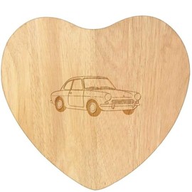 'car' Wooden Heart Shaped Chopping/Cutting Board (WB00072138)