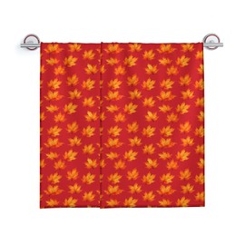 Turamurra Hand Towels Set of 2 Maple Leaf Themed Towels for Bathroom Decorative, Bath Towels, Soft Absorbent Towels for Farmhouse Home Decor Gifts for Women 14 x 28 in