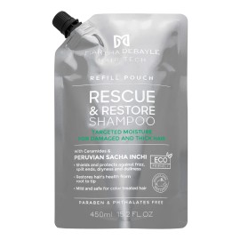Martha Debyale Hair Tech Rescue Restore Shampoo Pouch Restauración Sacha Inchi Peruano 450