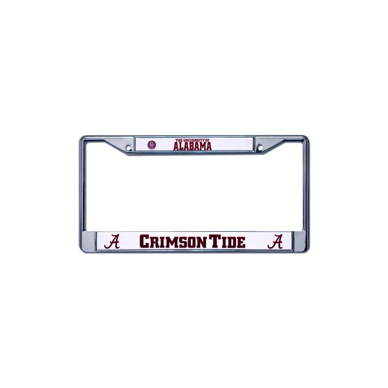Alabama Crimson Tide Chrome License Plate Frame