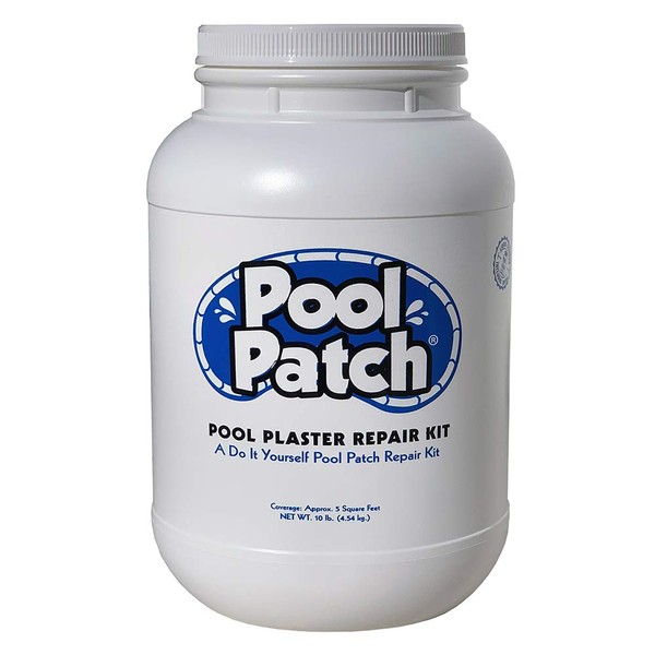 Pool Patch Pool Patch White Pool Plaster Repair Kit, 10-Pound,