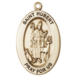 Bonyak Jewelry 14kt Gold Filled Saint Hubert of Liege Medal