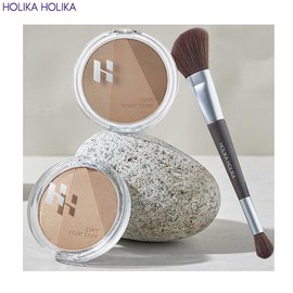 HOLIKA HOLIKA Tone Tuning Shading + Brush Set 2items, Shade:01 Cool Grown