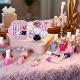 Colorful Bow-Knot Nail Stud Rhinestones Crystal, 3D Bow-Knot Colorful Nail Charms Set for Nail Stones Design DIY Decoration Jewel Stones Nail Art Rhinestones, Accessories,for Polish