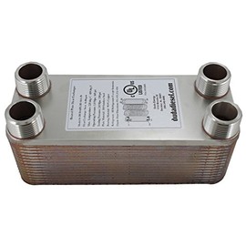 Duda Energy HX1630: M100 B3-16A 30 Plate Heat Exchanger, 1" Male NPT