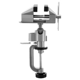 Tabletop Clamp Vice 360° Rotatable Table Vise Aluminium Alloy Work Bench Vise Portable Mini Bench Clamp Fixed Tool for Drilling Woodworking Jewelry Making Mental Working