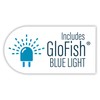 GloFish Crescent aquarium Kit 3 Gallons, Includes Hidden Blue LED