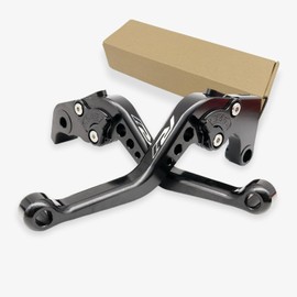 R1 Short Clutch Brake Levers for Yamaha YZFR1 1999-2024 YZF R1 R1M RS 2016 Motorcycle Accessories Adjustable Control Handles (Black_Glossy, YZF R1 2004-2008)