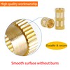 Qrity Pack of 20 Threaded Inserts, M4 x 12 x