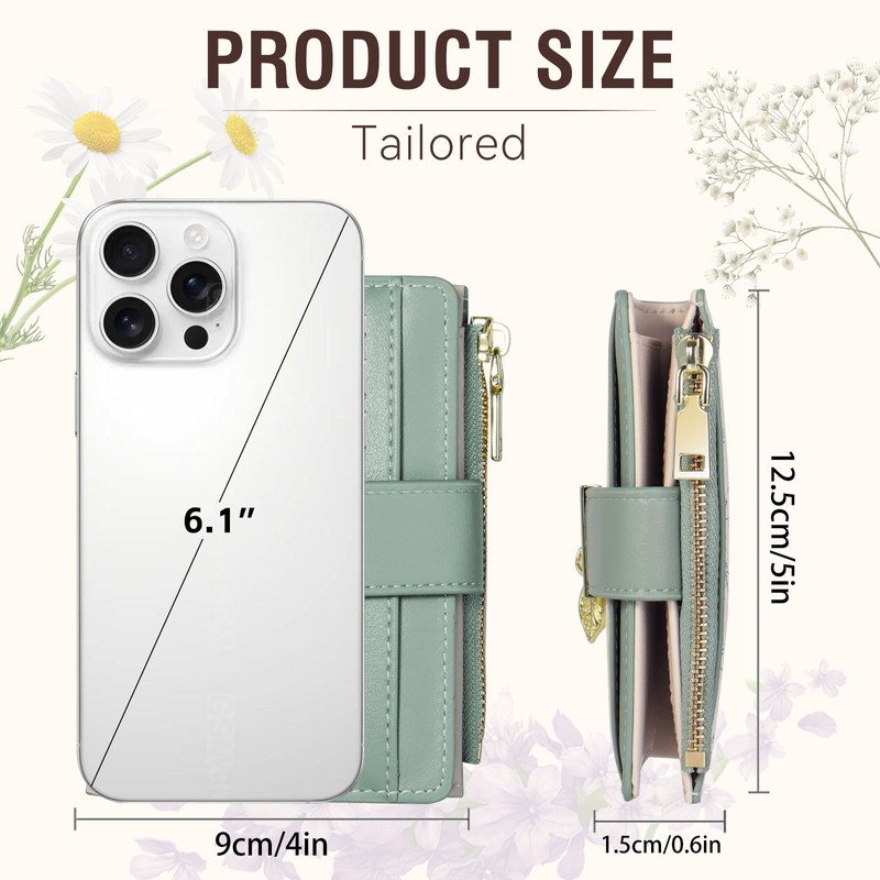 Wallets for Women- RFID Blocking- Soft PU Leather Bifold Coin