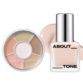 About Tone SET Palette + Fit Foundation 21 5 Cool Beige / 어바웃톤 SET 팔레트 +밀착 파운데이션 21 5 쿨베이지