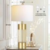 Hamucd Touch Control Set of 2 Gold Table Lamps for
