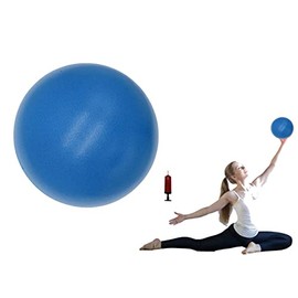 CIZEBO Small Exercise Ball for Between Knees, 6 inch Pilates Ball with Pump, Mini Yoga Core Ball Physical Therapy, Blue