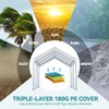 10'x20' Carport Replacement Top Canopy Cover for Car Garage Shelter