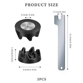 3 Rubber Mixer Coupling Spindle Tool Replacement Part