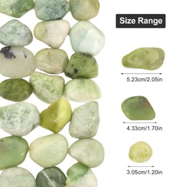 Lechloris 10Ib Jade River Rocks for Landscaping-Polished Pebbles for Plants-Garden Decorative Stones-1-2 Large Plant Rocks,Ideal for Aquarium, Home Decor