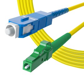 10Gtek LC/APC to SC Simplex Fiber Patch Cord, 9/125μm SMF, 9.8 ft/3 m